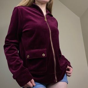Ralph Lauren vintage velour zip up jacket
